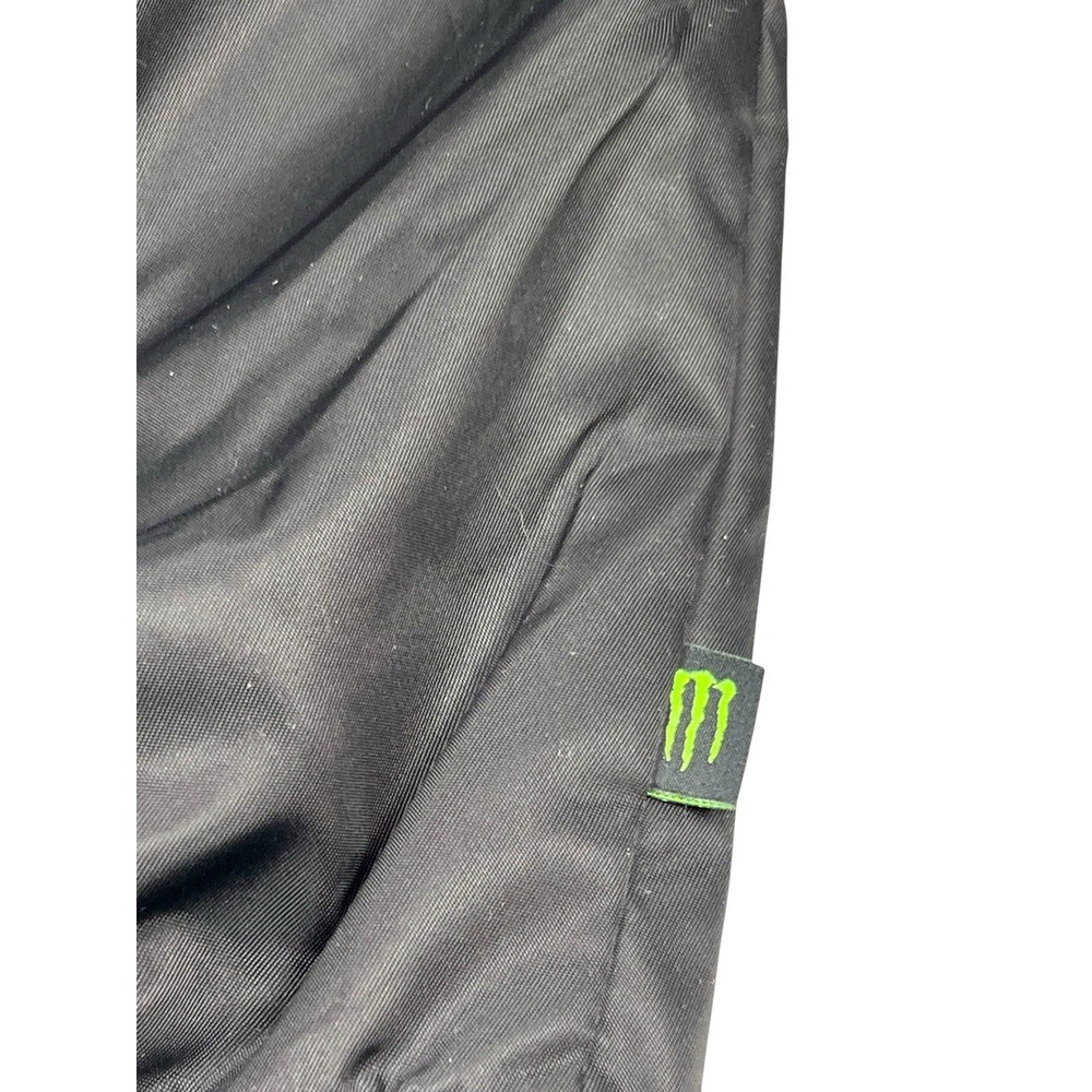 Monster Energy‎ Jacket Men's M Black Full Zip Bomber Windbreaker Flap Pockets - Picture 7 of 7